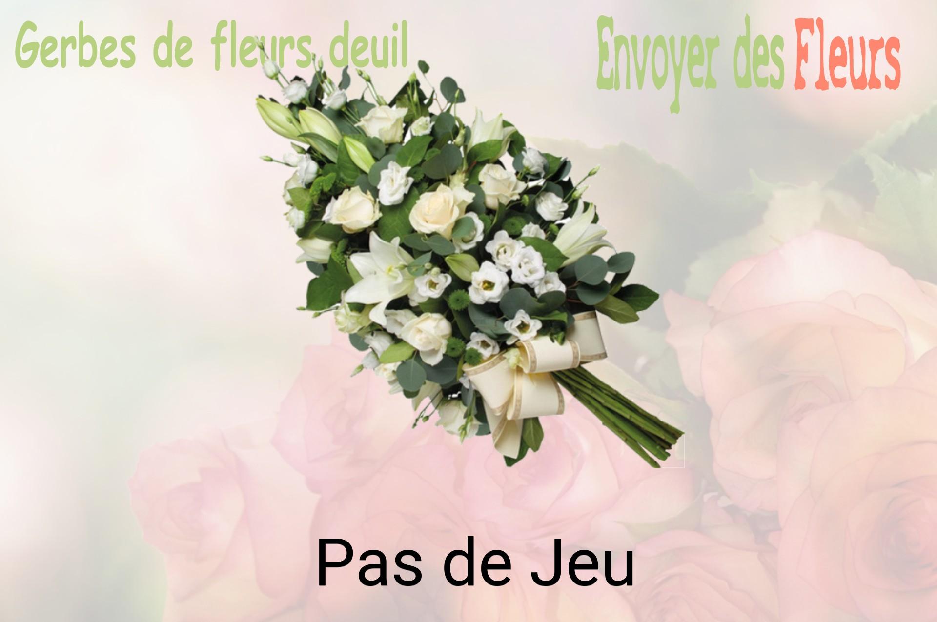 Gerbe de fleurs de deuil livrée à Pas-de-Jeu